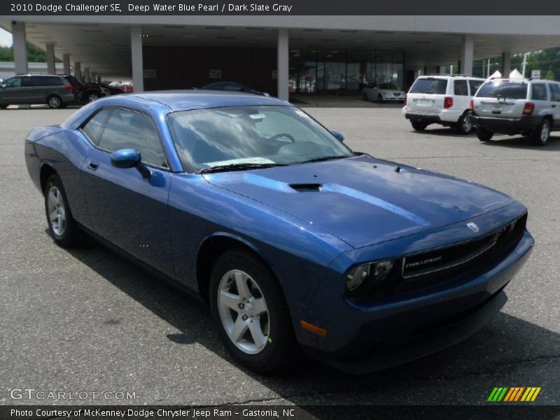 Deep Water Blue Pearl / Dark Slate Gray 2010 Dodge Challenger SE