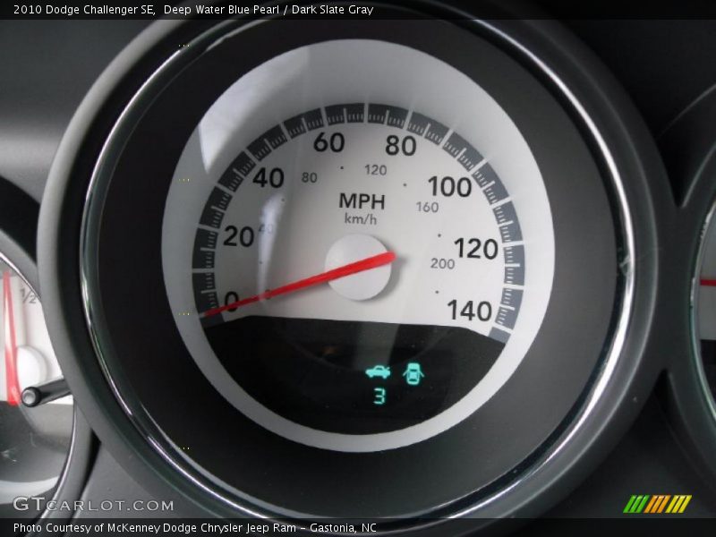 Deep Water Blue Pearl / Dark Slate Gray 2010 Dodge Challenger SE