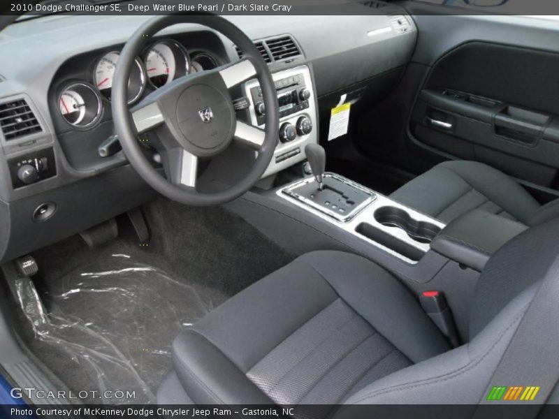 Deep Water Blue Pearl / Dark Slate Gray 2010 Dodge Challenger SE