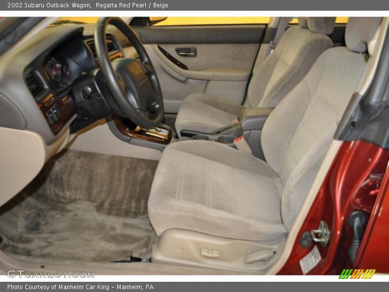 Regatta Red Pearl / Beige 2002 Subaru Outback Wagon