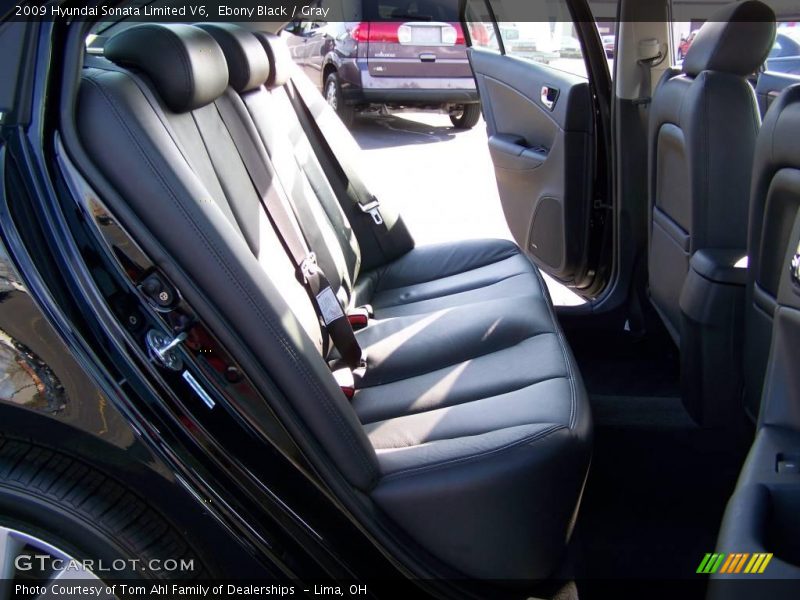 Ebony Black / Gray 2009 Hyundai Sonata Limited V6
