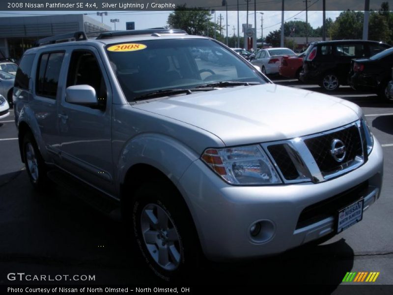 Silver Lightning / Graphite 2008 Nissan Pathfinder SE 4x4