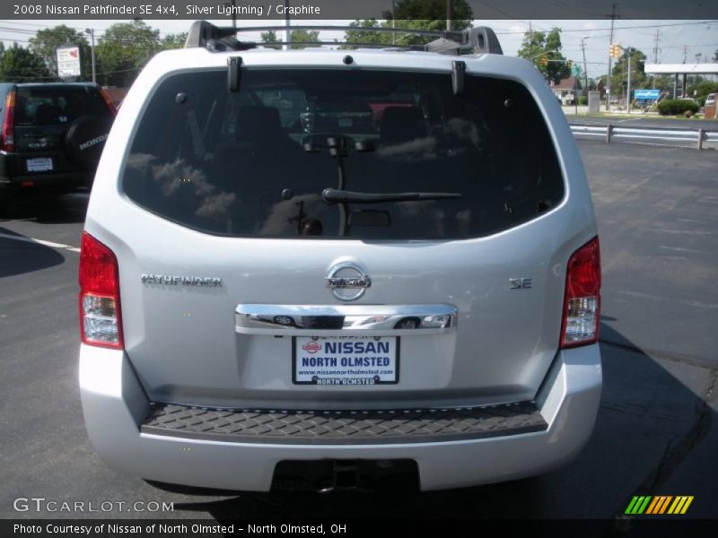 Silver Lightning / Graphite 2008 Nissan Pathfinder SE 4x4