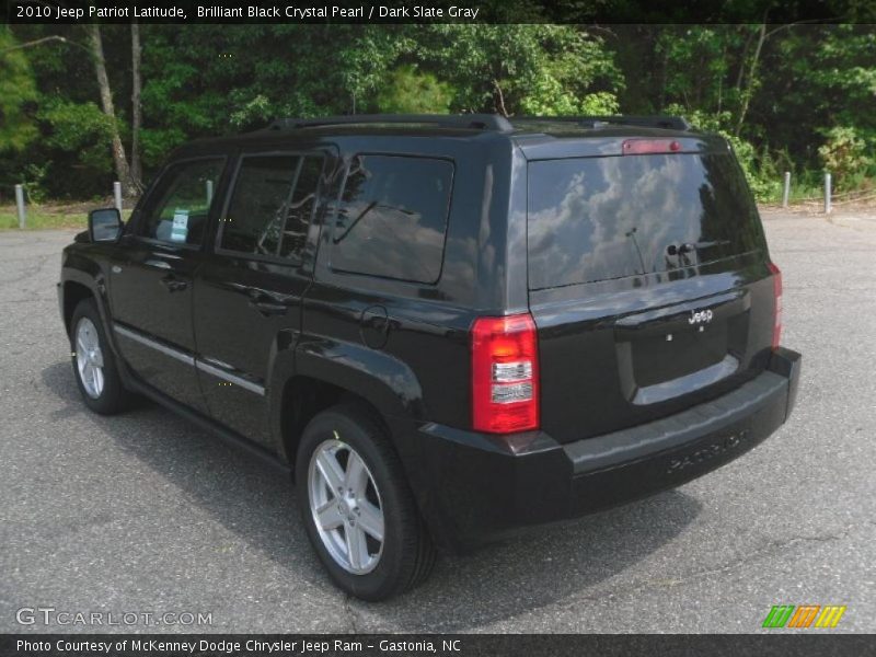 Brilliant Black Crystal Pearl / Dark Slate Gray 2010 Jeep Patriot Latitude