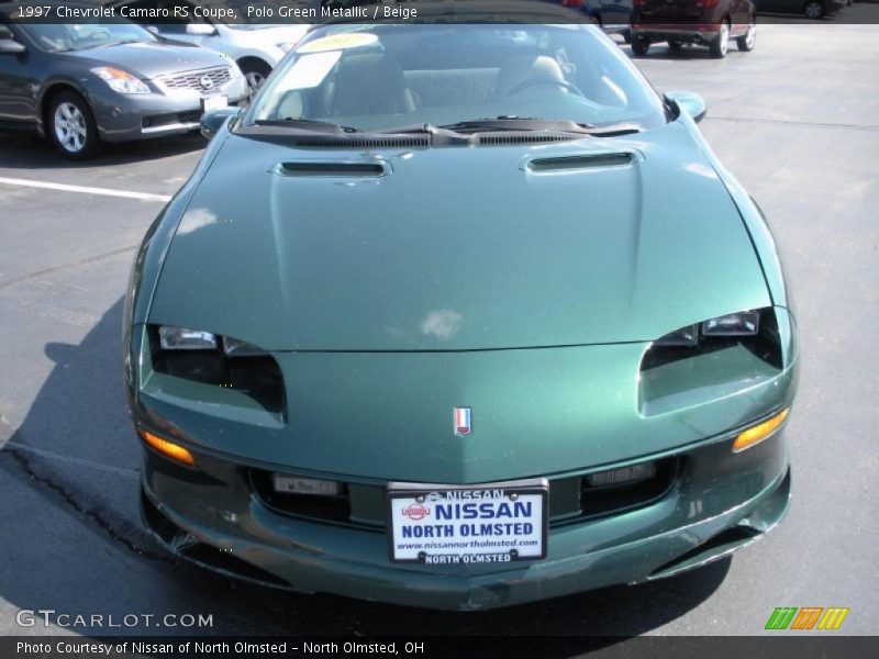 Polo Green Metallic / Beige 1997 Chevrolet Camaro RS Coupe