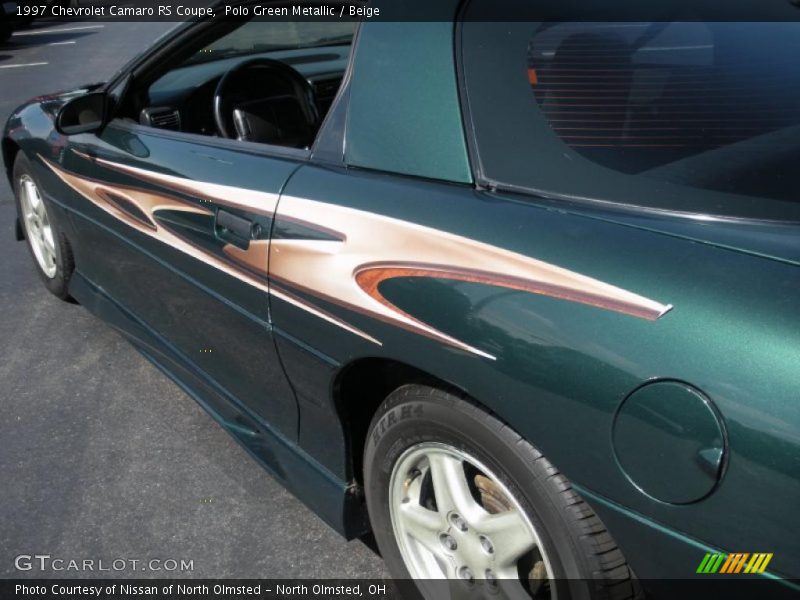 Polo Green Metallic / Beige 1997 Chevrolet Camaro RS Coupe