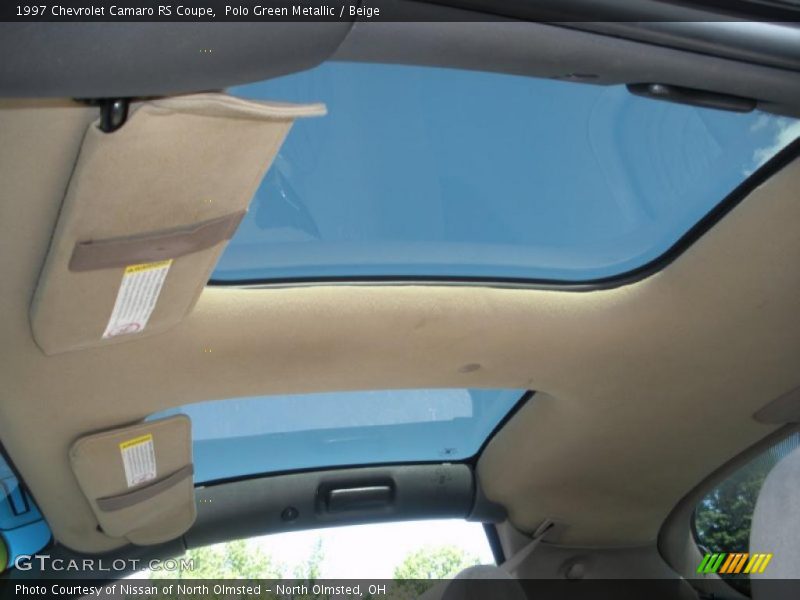 Polo Green Metallic / Beige 1997 Chevrolet Camaro RS Coupe