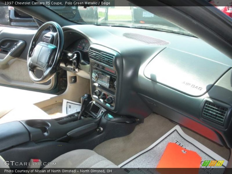 Polo Green Metallic / Beige 1997 Chevrolet Camaro RS Coupe