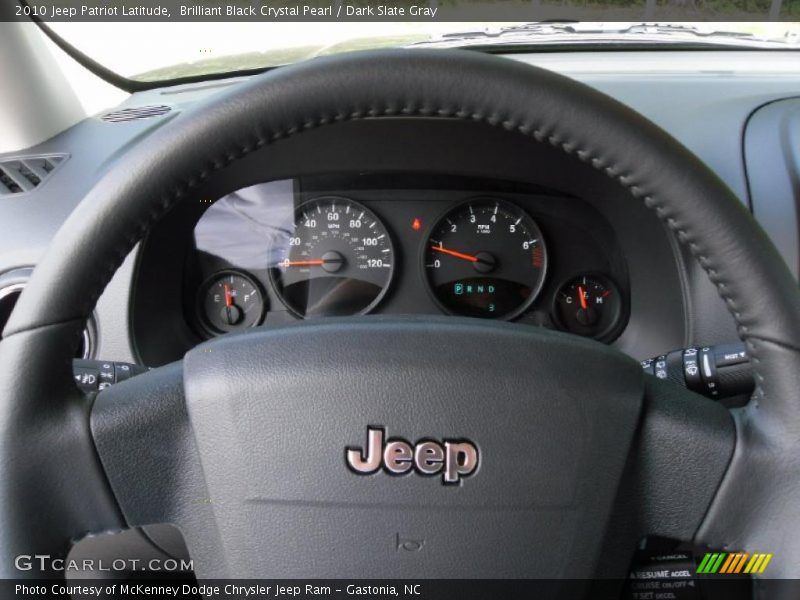 Brilliant Black Crystal Pearl / Dark Slate Gray 2010 Jeep Patriot Latitude