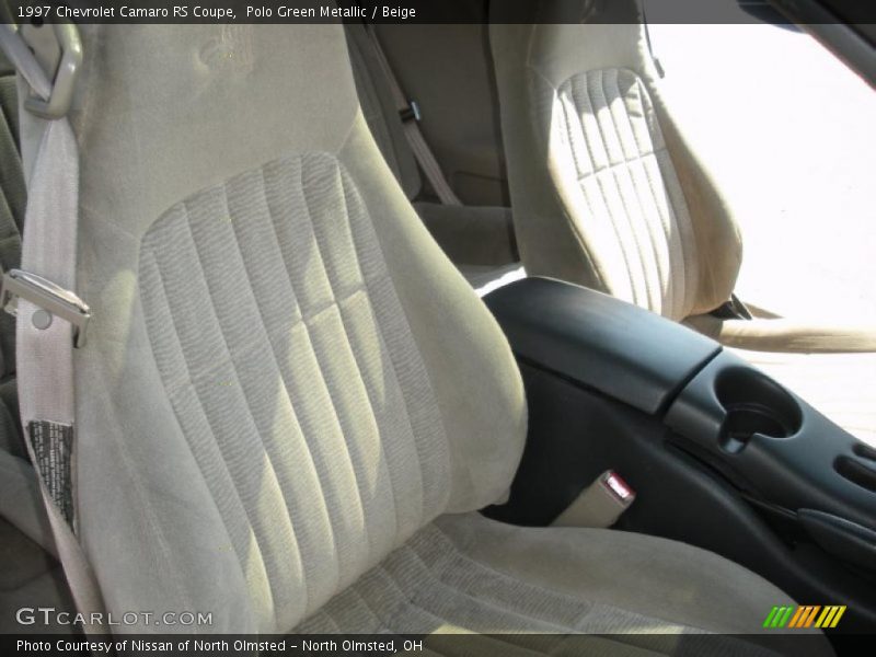 Polo Green Metallic / Beige 1997 Chevrolet Camaro RS Coupe