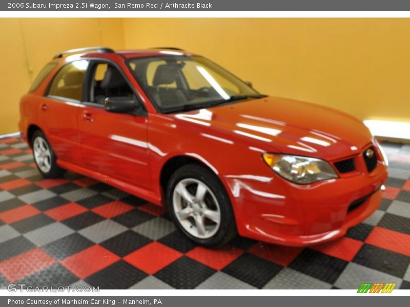 San Remo Red / Anthracite Black 2006 Subaru Impreza 2.5i Wagon