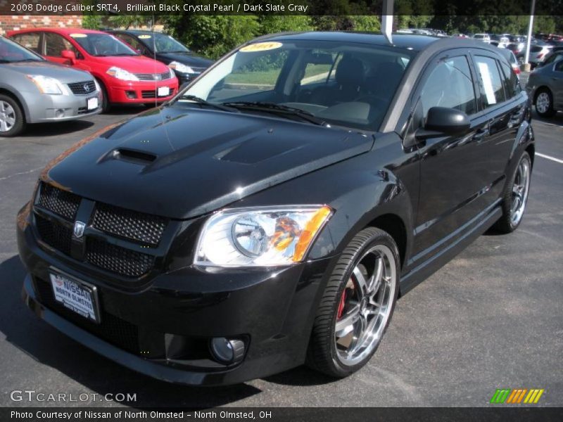 Brilliant Black Crystal Pearl / Dark Slate Gray 2008 Dodge Caliber SRT4