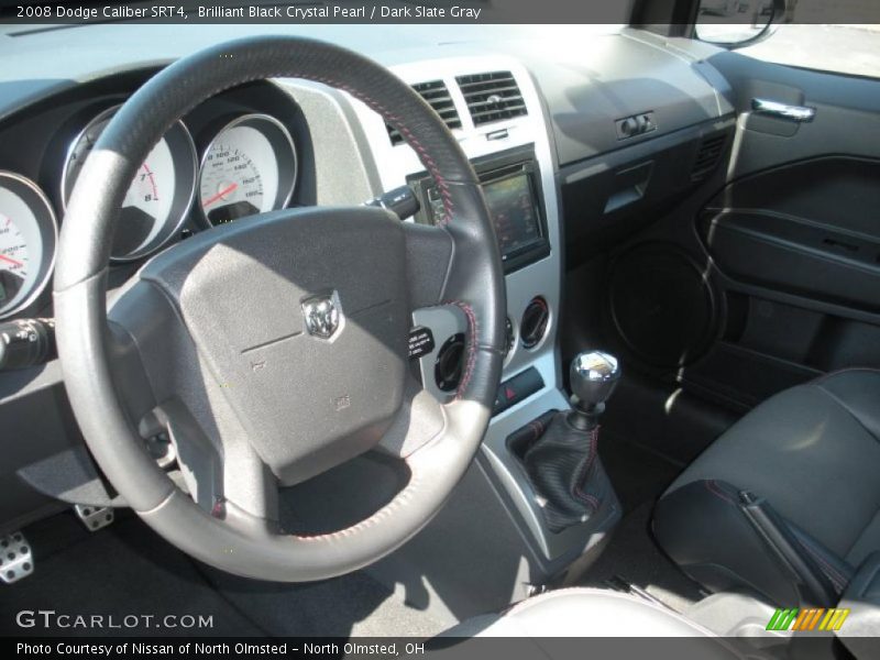 Brilliant Black Crystal Pearl / Dark Slate Gray 2008 Dodge Caliber SRT4