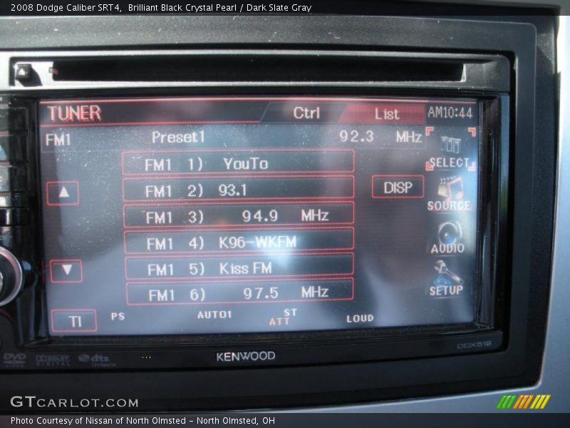 Brilliant Black Crystal Pearl / Dark Slate Gray 2008 Dodge Caliber SRT4