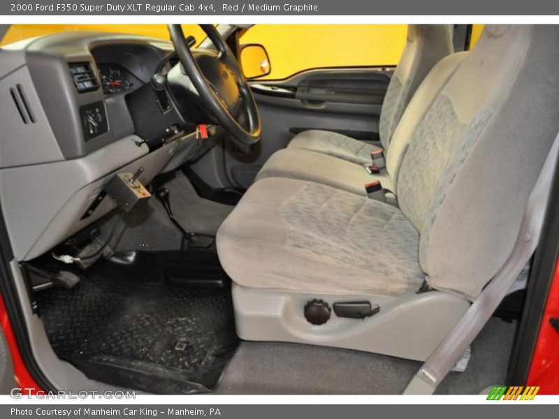 Red / Medium Graphite 2000 Ford F350 Super Duty XLT Regular Cab 4x4