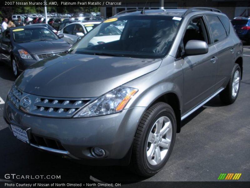 Platinum Pearl Matallic / Charcoal 2007 Nissan Murano SL AWD