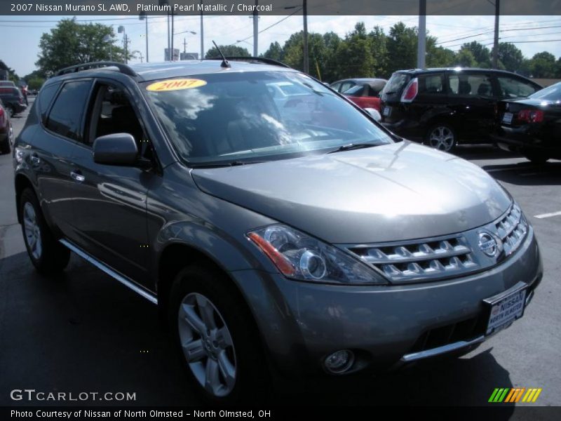 Platinum Pearl Matallic / Charcoal 2007 Nissan Murano SL AWD