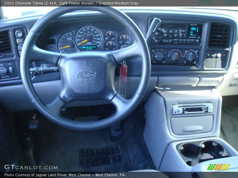 Light Pewter Metallic / Graphite/Medium Gray 2001 Chevrolet Tahoe LS 4x4