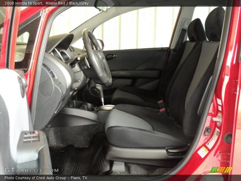 Milano Red / Black/Grey 2008 Honda Fit Sport