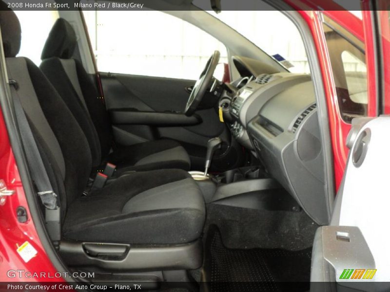 Milano Red / Black/Grey 2008 Honda Fit Sport