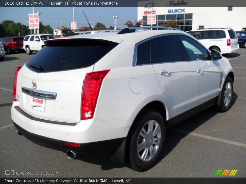 Platinum Ice Tricoat / Shale/Brownstone 2010 Cadillac SRX V6