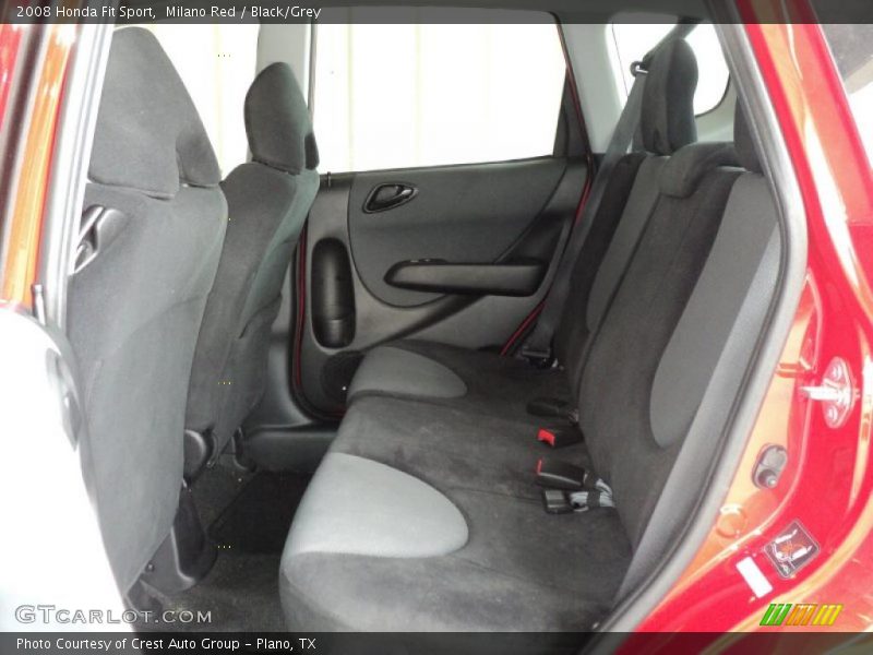 Milano Red / Black/Grey 2008 Honda Fit Sport