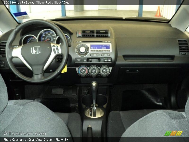 Milano Red / Black/Grey 2008 Honda Fit Sport