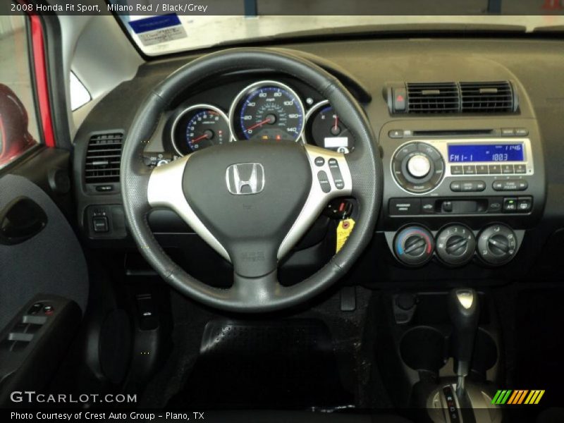 Milano Red / Black/Grey 2008 Honda Fit Sport