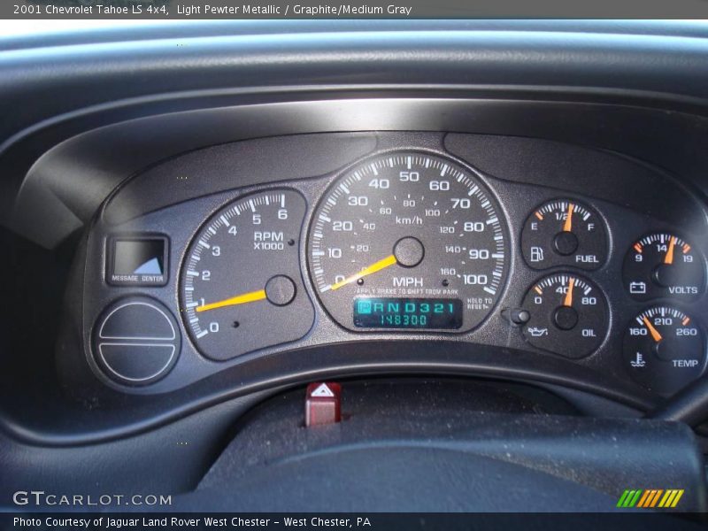 Light Pewter Metallic / Graphite/Medium Gray 2001 Chevrolet Tahoe LS 4x4