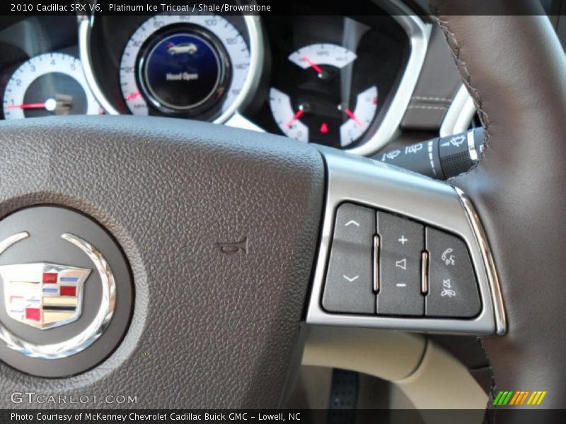 Platinum Ice Tricoat / Shale/Brownstone 2010 Cadillac SRX V6