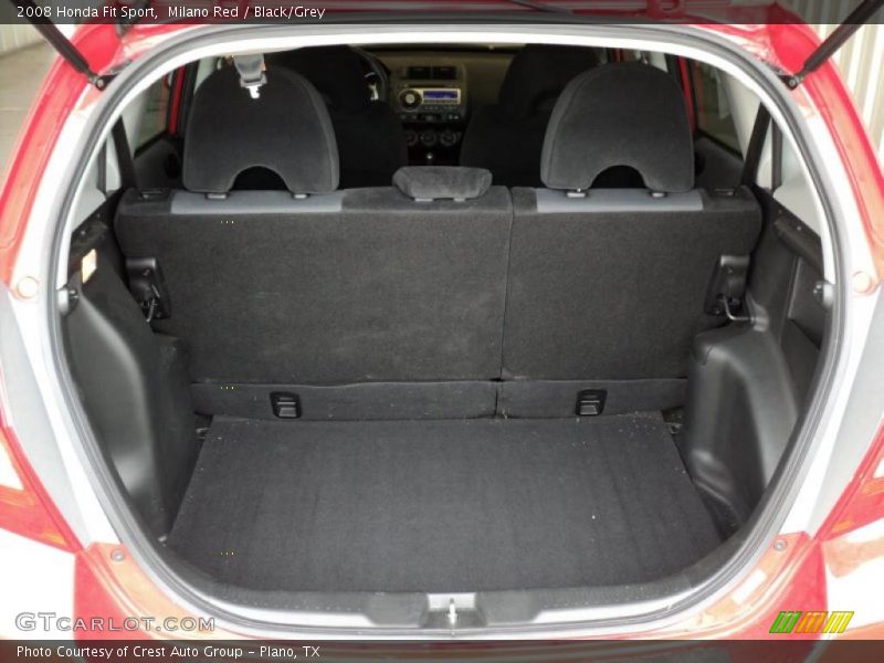 Milano Red / Black/Grey 2008 Honda Fit Sport