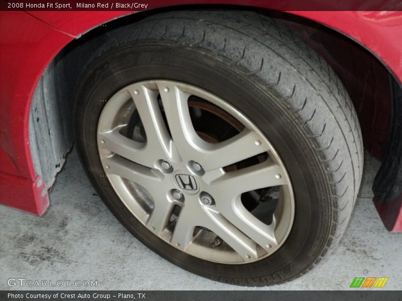 Milano Red / Black/Grey 2008 Honda Fit Sport