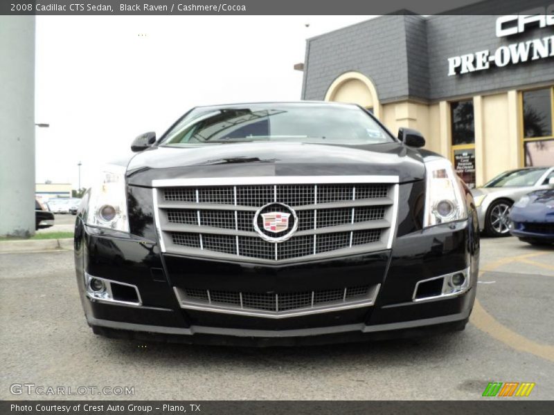 Black Raven / Cashmere/Cocoa 2008 Cadillac CTS Sedan