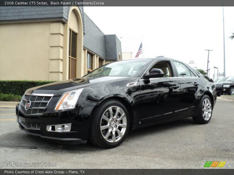 Black Raven / Cashmere/Cocoa 2008 Cadillac CTS Sedan