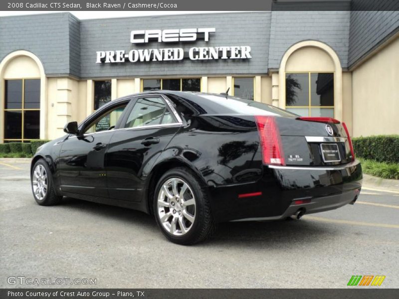 Black Raven / Cashmere/Cocoa 2008 Cadillac CTS Sedan