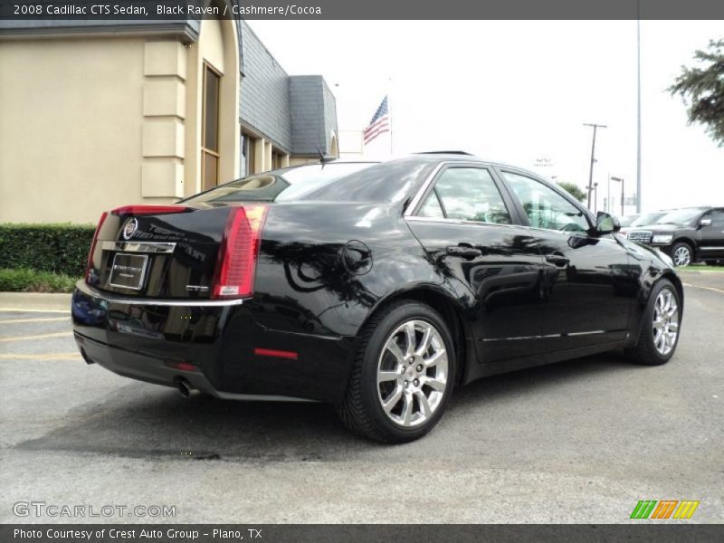 Black Raven / Cashmere/Cocoa 2008 Cadillac CTS Sedan