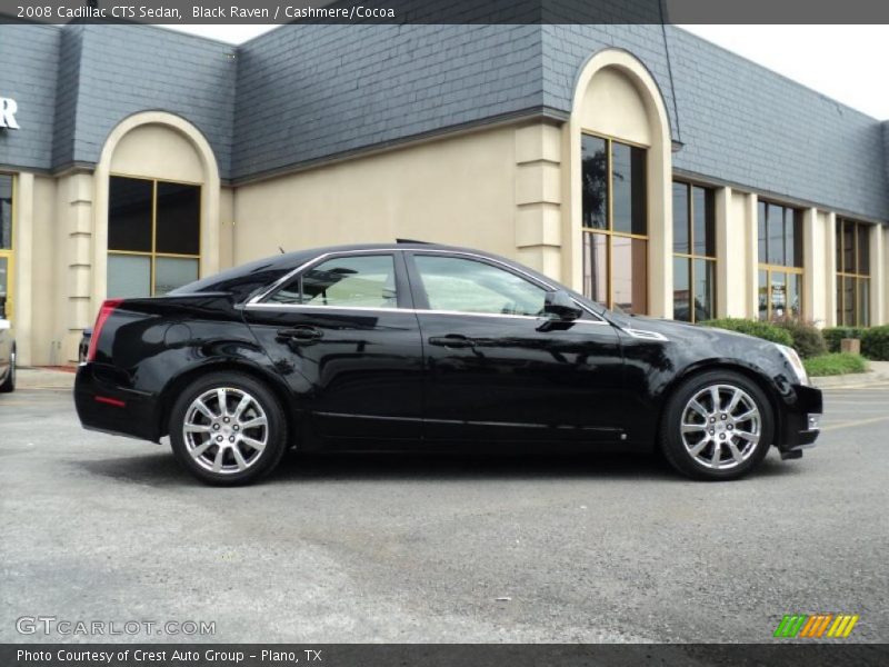 Black Raven / Cashmere/Cocoa 2008 Cadillac CTS Sedan