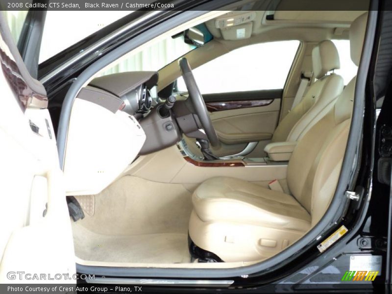 Black Raven / Cashmere/Cocoa 2008 Cadillac CTS Sedan