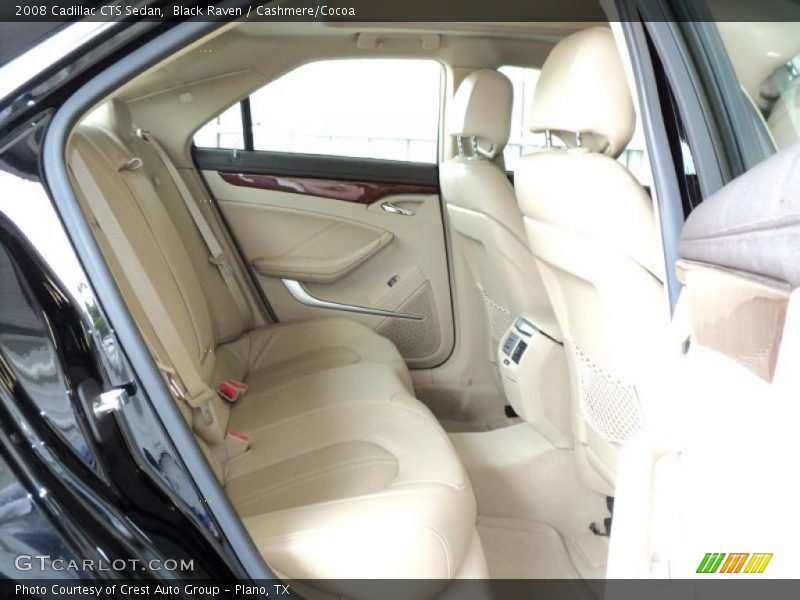 Black Raven / Cashmere/Cocoa 2008 Cadillac CTS Sedan