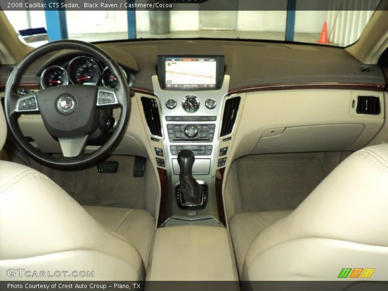Black Raven / Cashmere/Cocoa 2008 Cadillac CTS Sedan