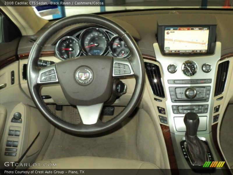 Black Raven / Cashmere/Cocoa 2008 Cadillac CTS Sedan