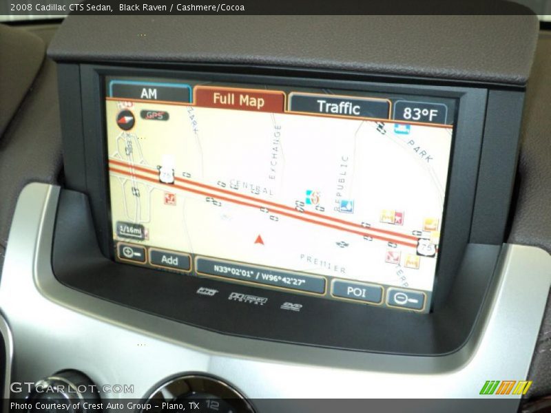 Black Raven / Cashmere/Cocoa 2008 Cadillac CTS Sedan