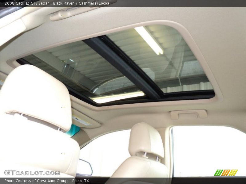 Black Raven / Cashmere/Cocoa 2008 Cadillac CTS Sedan