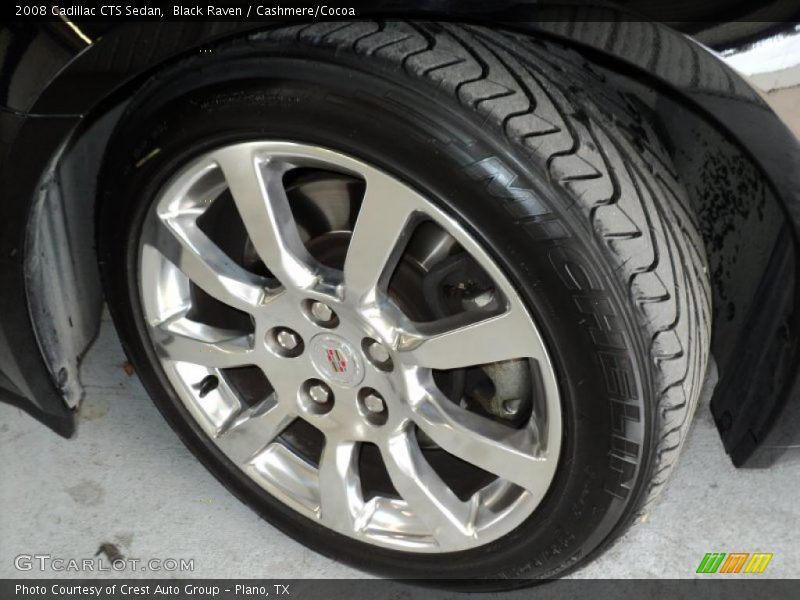Black Raven / Cashmere/Cocoa 2008 Cadillac CTS Sedan
