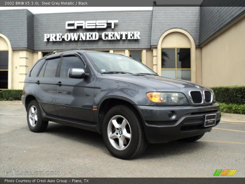 Steel Grey Metallic / Black 2002 BMW X5 3.0i