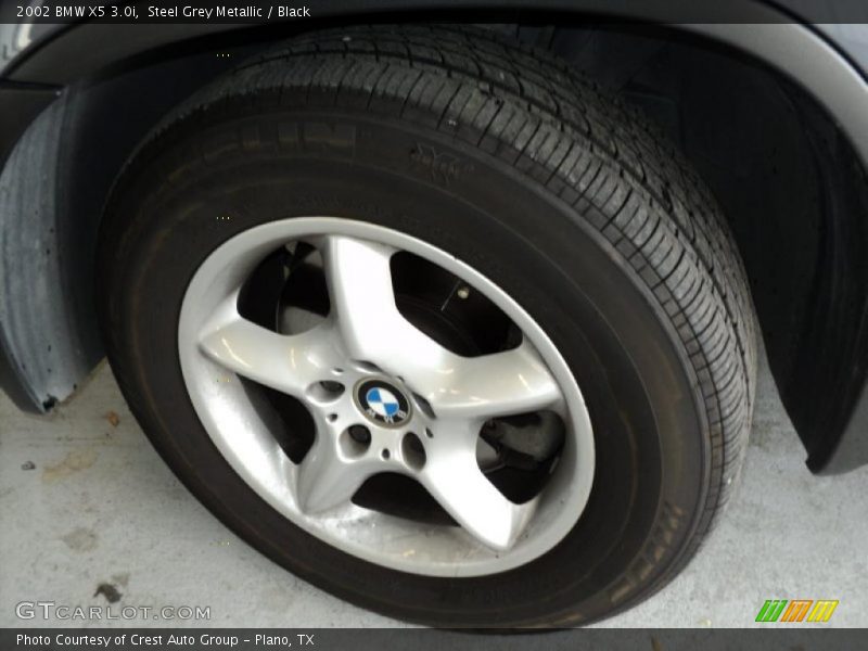 Steel Grey Metallic / Black 2002 BMW X5 3.0i