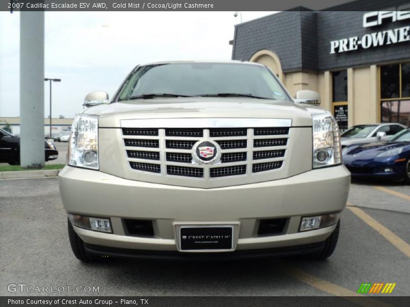 Gold Mist / Cocoa/Light Cashmere 2007 Cadillac Escalade ESV AWD