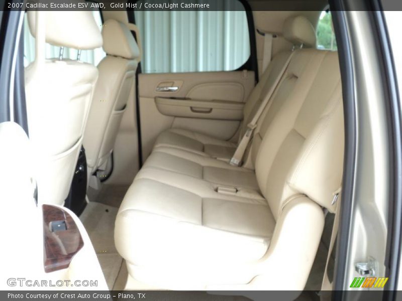 Gold Mist / Cocoa/Light Cashmere 2007 Cadillac Escalade ESV AWD