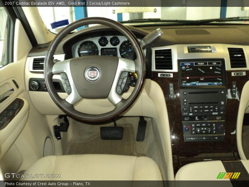 Gold Mist / Cocoa/Light Cashmere 2007 Cadillac Escalade ESV AWD