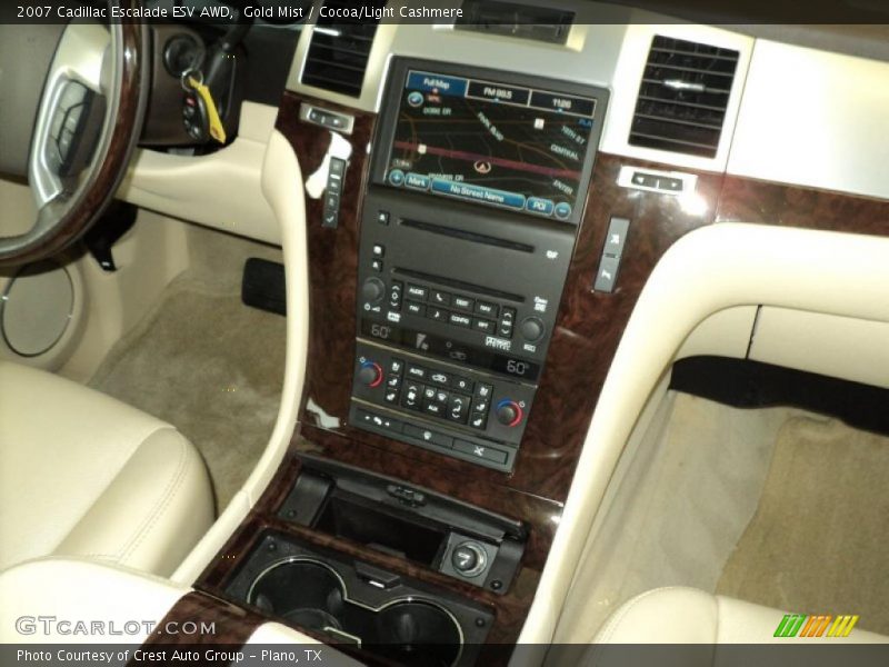 Gold Mist / Cocoa/Light Cashmere 2007 Cadillac Escalade ESV AWD